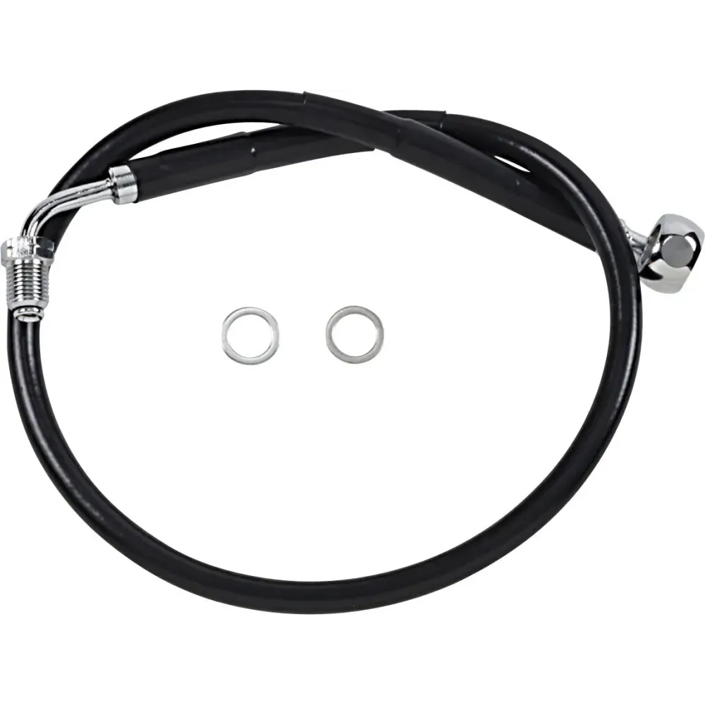 Kit de línea de freno de acero inoxidable — 54.5 cm (21-1/2"), con ABS, negro recubierto de vinilo