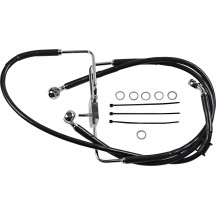 Línea de freno de acero inoxidable de longitud extendida — Sobredimensionado +20.3 cm (8"), 94 cm (37"), sin ABS