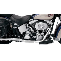 Power Curve colectores crossover True-Dual — sistema 2-into-2, cromo, para Softail