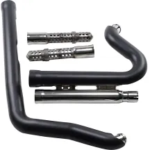 Sistema de escape Speedster 909 — sistema 2-en-2, 88.9 mm (3.5") silenciador, Cromado