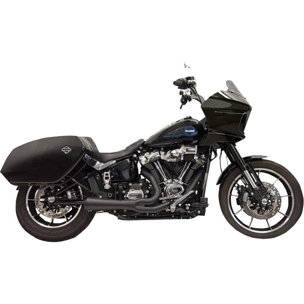 2-into-1 Ripper Exhaust System — 18 mm O2 bung, Black