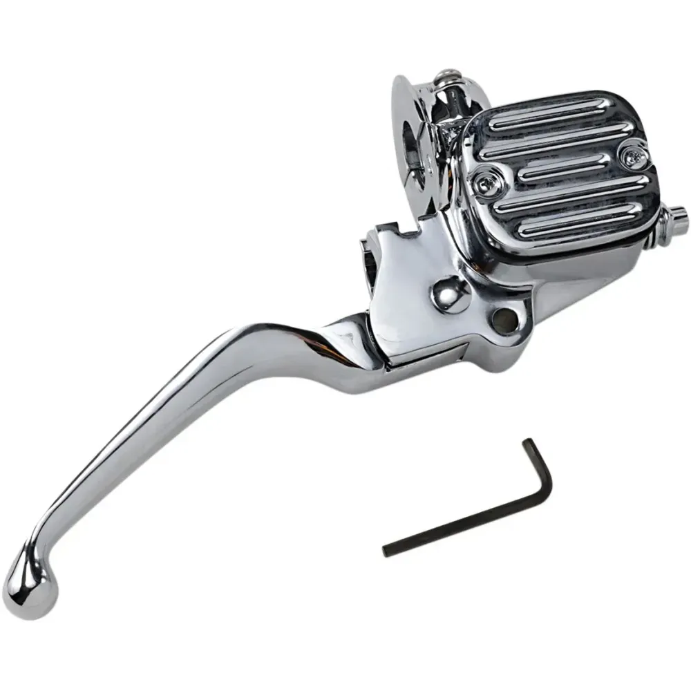 Cut-Down Front Brake Master Cylinder — 17.5 mm (11/16"), chrome