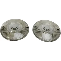 Lentes de repuesto para intermitentes OEM — 82.6 mm (3-1/4"), delantero, trasero, ahumado