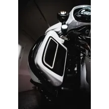 Inserciones de luz ámbar/blanco para carenado inferior — Harley Davidson®, ámbar y blanco