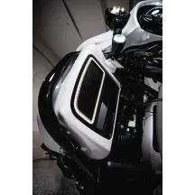 Inserciones de luz ámbar/blanco para carenado inferior — Harley Davidson®, ámbar y blanco