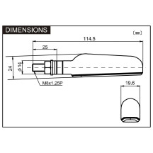 Indicador D-Light — 12V, delantero/trasero, negro