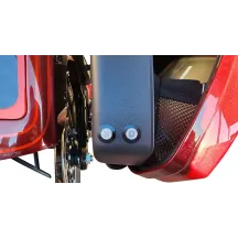 Kit de luces traseras Bag Bolts con Lightning Bolts — 12V, negro anodizado, montaje al ras