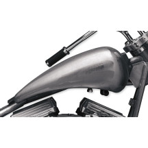 One-Piece 2" Extended Gas Tank — 4.2 US gal, 22 mm outlet, Raw