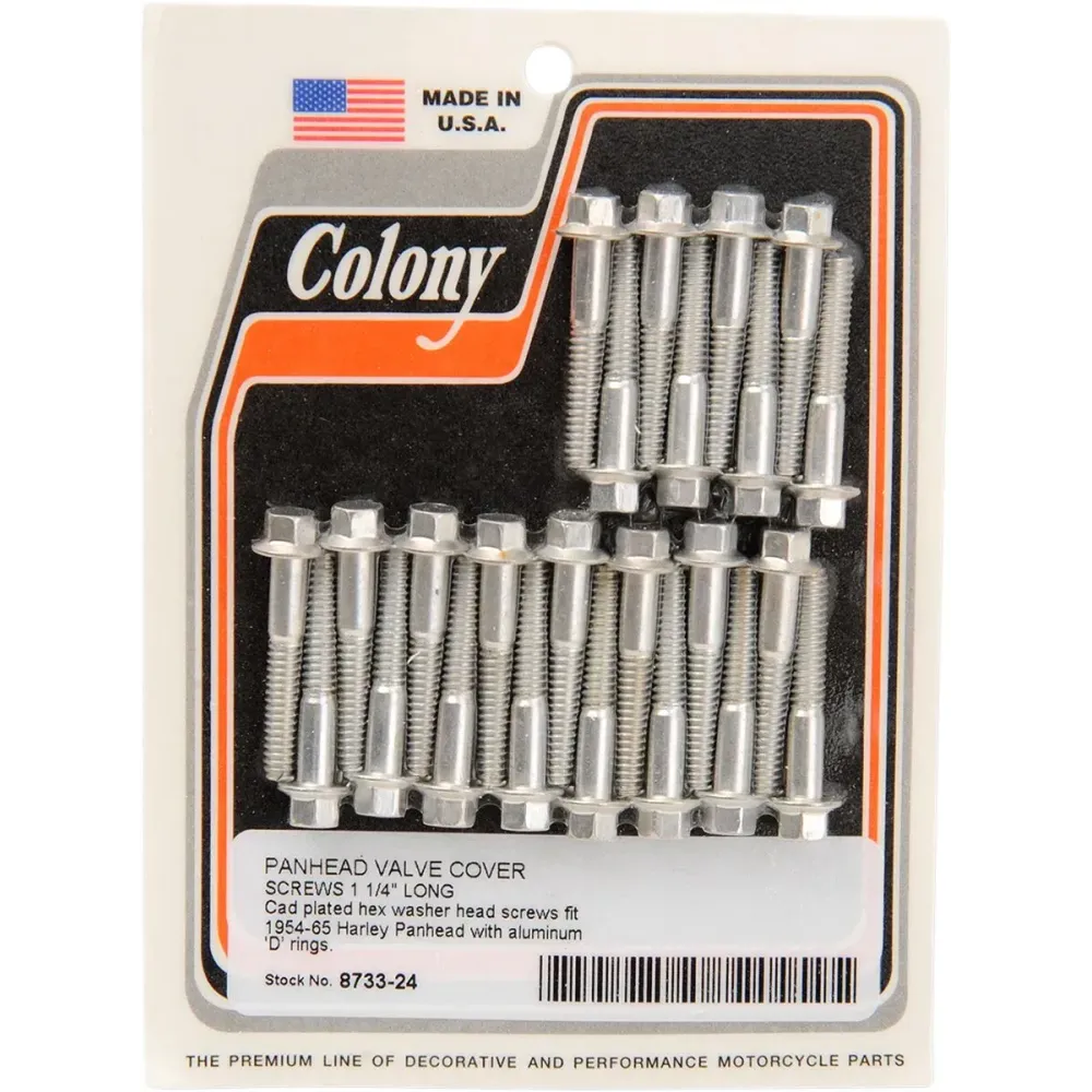 Valve Cover Screw Kit — Cadmium plated