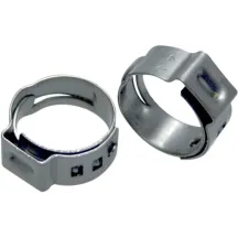 Abrazaderas Stepless® para sistema de combustible — 3/8" ID para manguera de combustible, plateado sin acabado