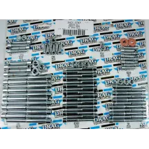 Kit completo de pernos de motor — cromado, plateado