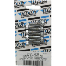 M-Eight Bolt Kit — Chrome, Silver