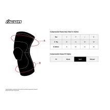 Field Armor™ Compression Knee Guards — L, Black