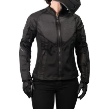 Chaqueta Mesh™ AF para mujer — S, Negro, Corte deportivo