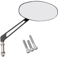 Espejo Stealth I — 5/16"-18, vástago 12 cm, negro acabado en polvo