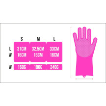 Deep Scrubber Gloves — XL, Pink