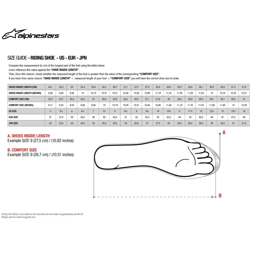 Zapatos impermeables J-6 — EU 48, US 14, Negro