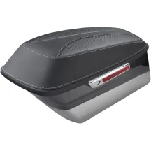 Bagger Lid Cover — Black, Pair