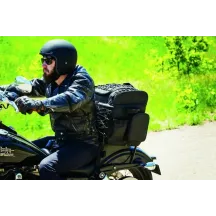 Momentum Vagabond Bag — 18" W × 12" D × 5.5" H, 45.9 L, Sissy-bar mount, Black