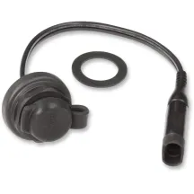 Toma SAE para montaje en panel — 30 cm (12\"), 12V, Negro