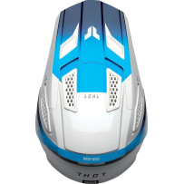Casco Fleet Storm — Talla M, Blanco, Azul, Brillo
