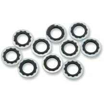 Arandelas de sellado para perno banjo — 10 mm (3/8"), plateado