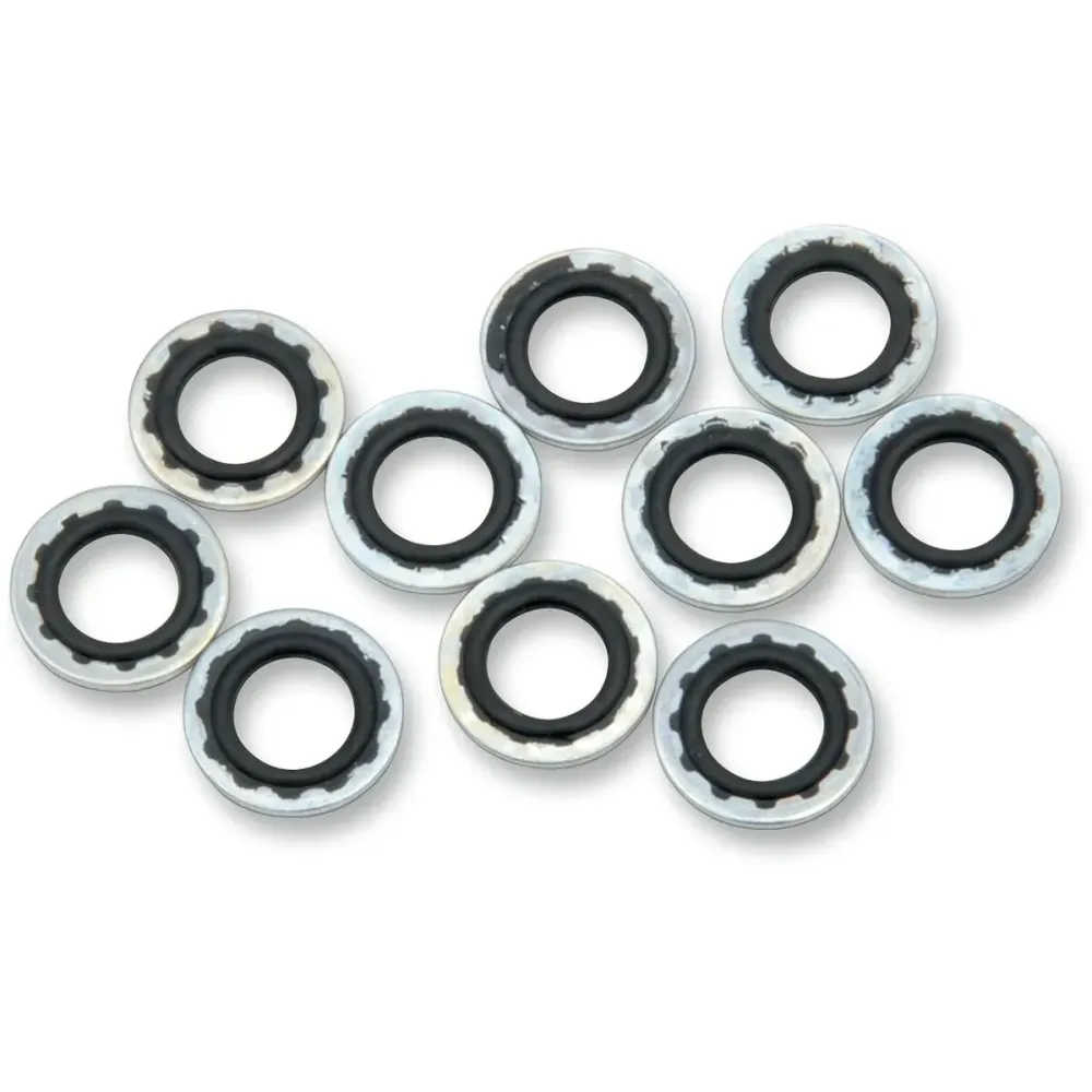 Arandelas de sellado para perno banjo — 10 mm (3/8"), plateado