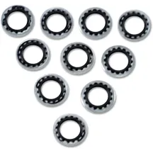 Arandelas de sellado para perno banjo — 11.1 mm (7/16"), paquete de 10, plateado