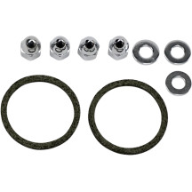 Exhaust Port Gasket Kit — JGI-EV-1, Graphite & Chrome