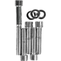 Juego de pernos para la tapa superior de la transmisión — Cromo, Plata, Socket-Head