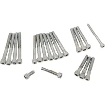 Juego de tornillos para tapa de leva/primario — Cromado