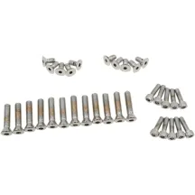 Cam/Primary/Inspection/Derby Cover Bolt Set — Chrome, Set