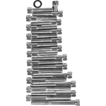 Cam/Primary/Sprocket Cover Bolt Set — Chrome