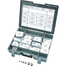 Kit surtido de tuercas tipo acorn — #10 a 1/2", SAE