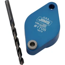 Placa de taladro para pernos de escape — Azul, anodizado