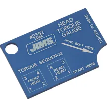 Medidor de par para pernos de culata — Placa de par, aplicación perno de culata, azul