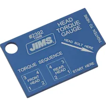 Medidor de par para pernos de culata — Placa de par, aplicación perno de culata, azul