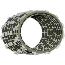 Clutch Friction Plate Set — Carbon fiber, Set of 9
