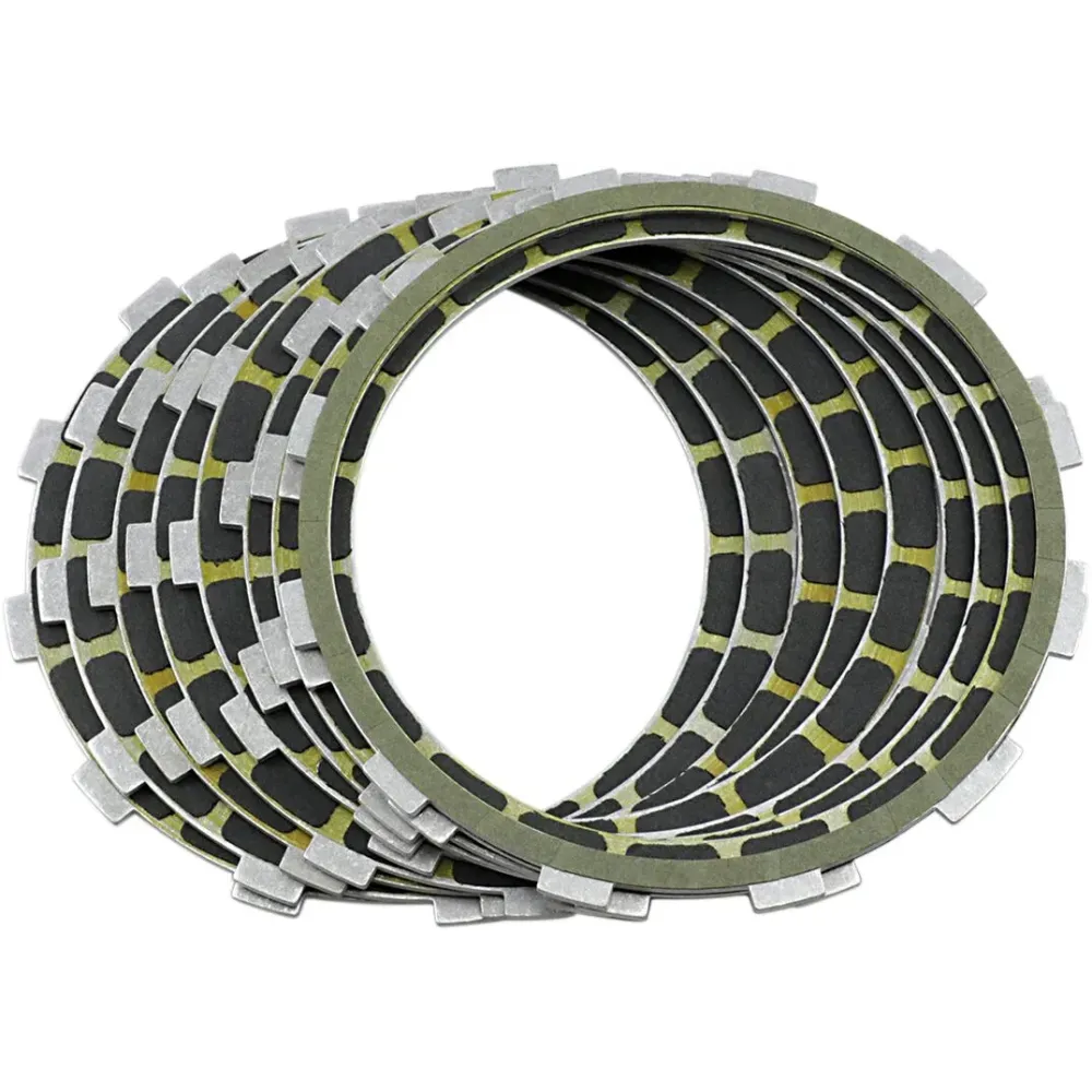Clutch Friction Plate Set — Carbon fiber, Set of 9