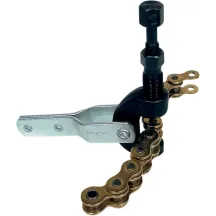 Extractor de cadena con mango plegable — Compatible con cadenas 420–530, extensión máxima del pasador 18 mm