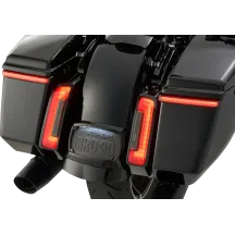 Bag Blades® con Lightstrike® — Harley Davidson® alforja, rojo