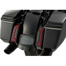 Bag Blades® con Lightstrike® — Harley Davidson® alforja, rojo