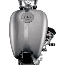 One-Piece 2" Extended Gas Tank — 4.2 US gal, 22 mm outlet, Raw