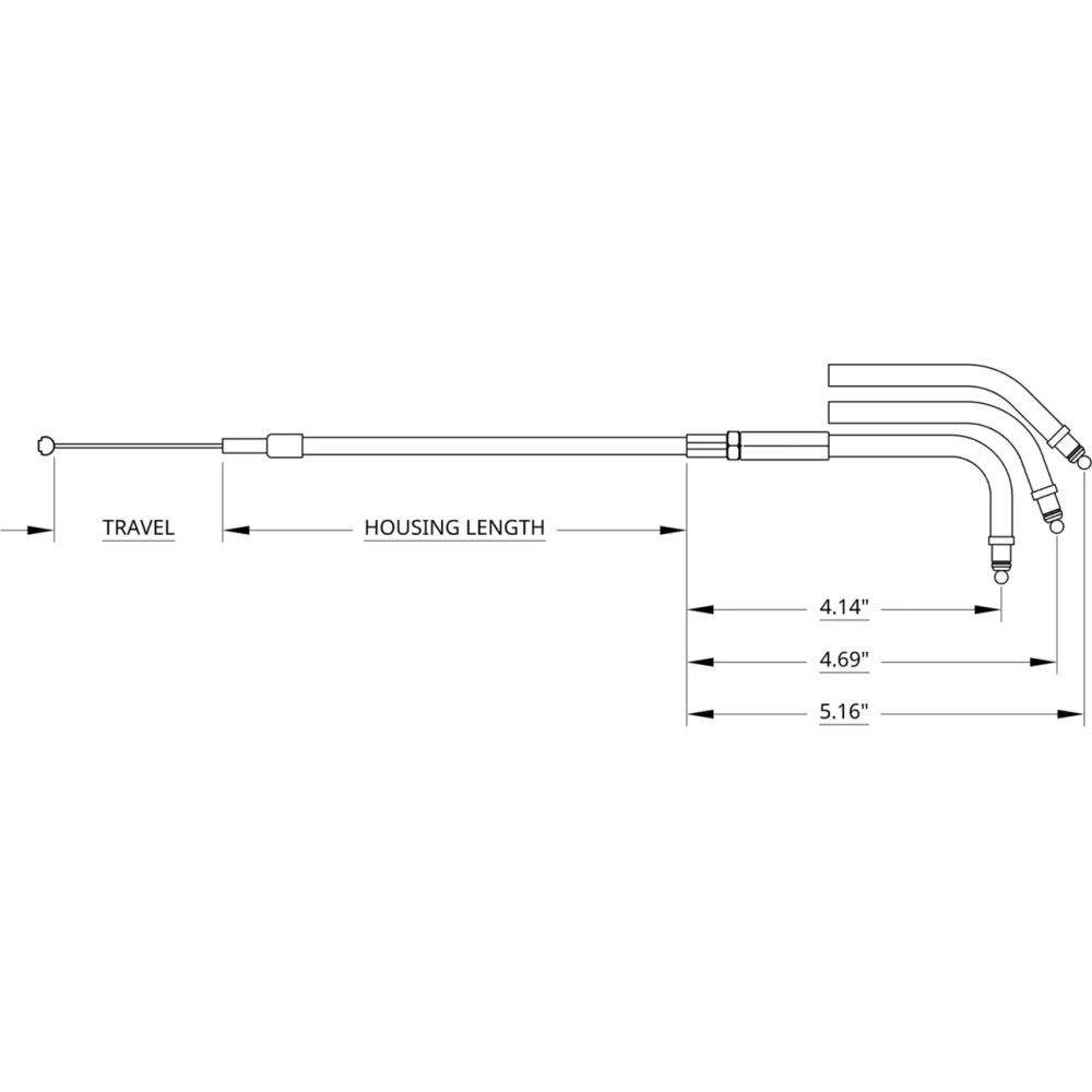 Stainless Braided Throttle Cable