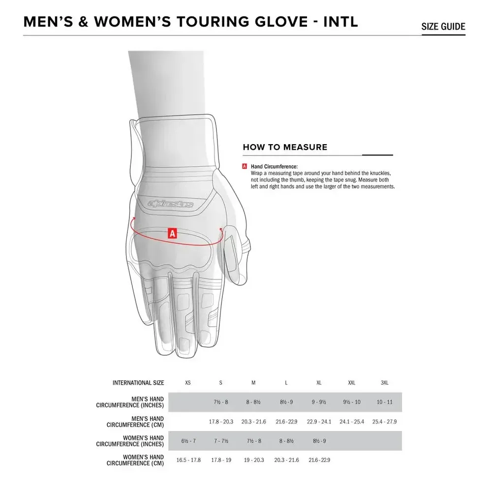 Guantes Andes V3 Drystar® — Talla S, Negro