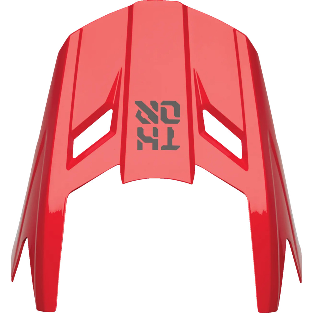 Kit de visera para casco Youth Fleet — Talla única, ajuste Fleet, Rojo brillo