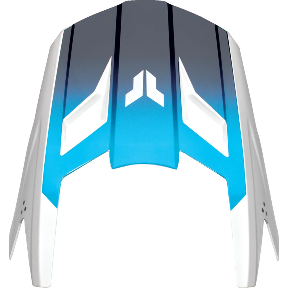 Kit de visera para casco juvenil Fleet — Talla única, azul marino, blanco