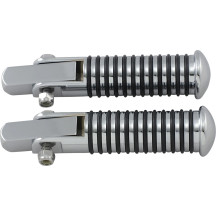 Stud Mount Foot Pegs — Chrome, bolt-on, pair