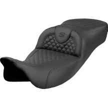Asiento Dragon Scale Stitch Roadsofa™ — longitud total 31", ancho conductor 15-1/2", Negro