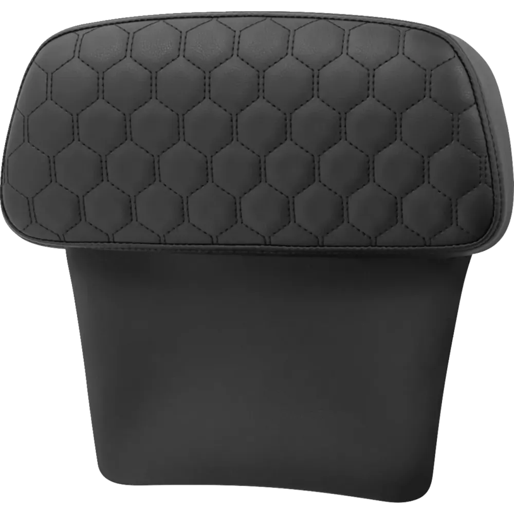 Honeycomb Chopped Tour Pak Pad — fits H-D Touring models, black